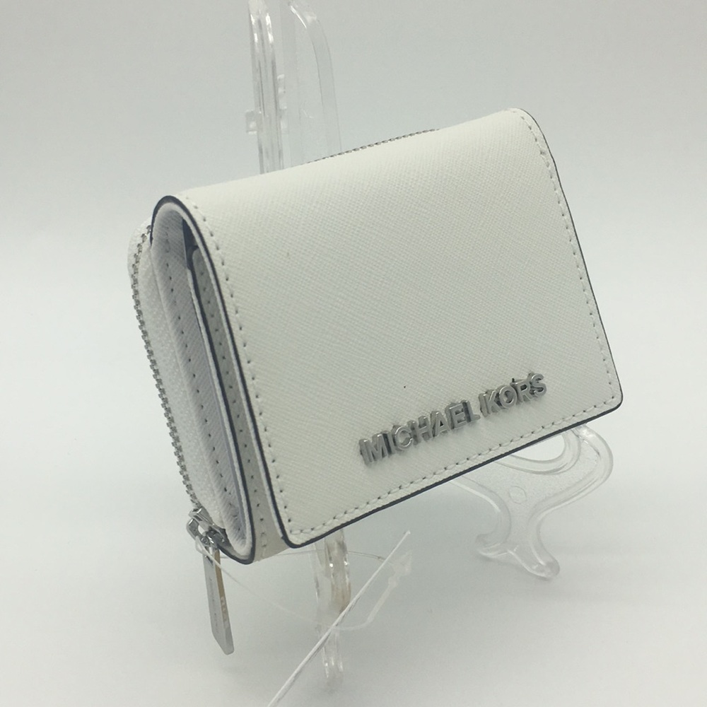 MICHAEL KORS SM MF ZA WALLET OPTIC WHITE - Picture 2 of 8
